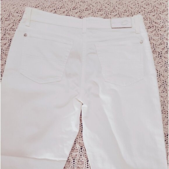 CAMBIO Premium Straight "NORAH" White Flexible Midrise Jeans - Picture 10 of 16